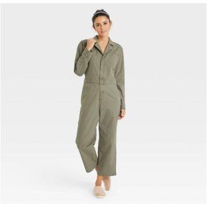 Universal Thread Olive Green Long Sleeve Boilersuit Coveralls